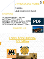 Legislación Minera - Bolivia