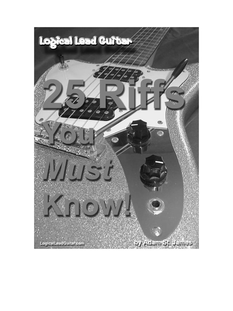 25 Riffs You Must Know | PDF | Guitars | String Instruments