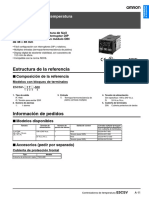 h138 E5csv Temperature Controllers Datasheet Es PDF