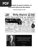 A Declaração de Guerra Judaica Na Alemanha NS - O Boicote de 1933