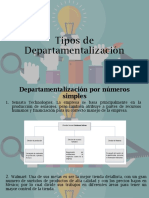 Tipos de Departamentalización