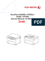 Fuji Xerox 142939536 DocuPrint CM205b CP205w CP205 CP105b Service Manual Draft