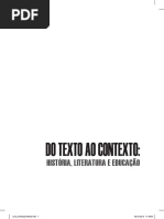 2015 - Do Texto Ao Contexto Historia, Literatura e Educacao