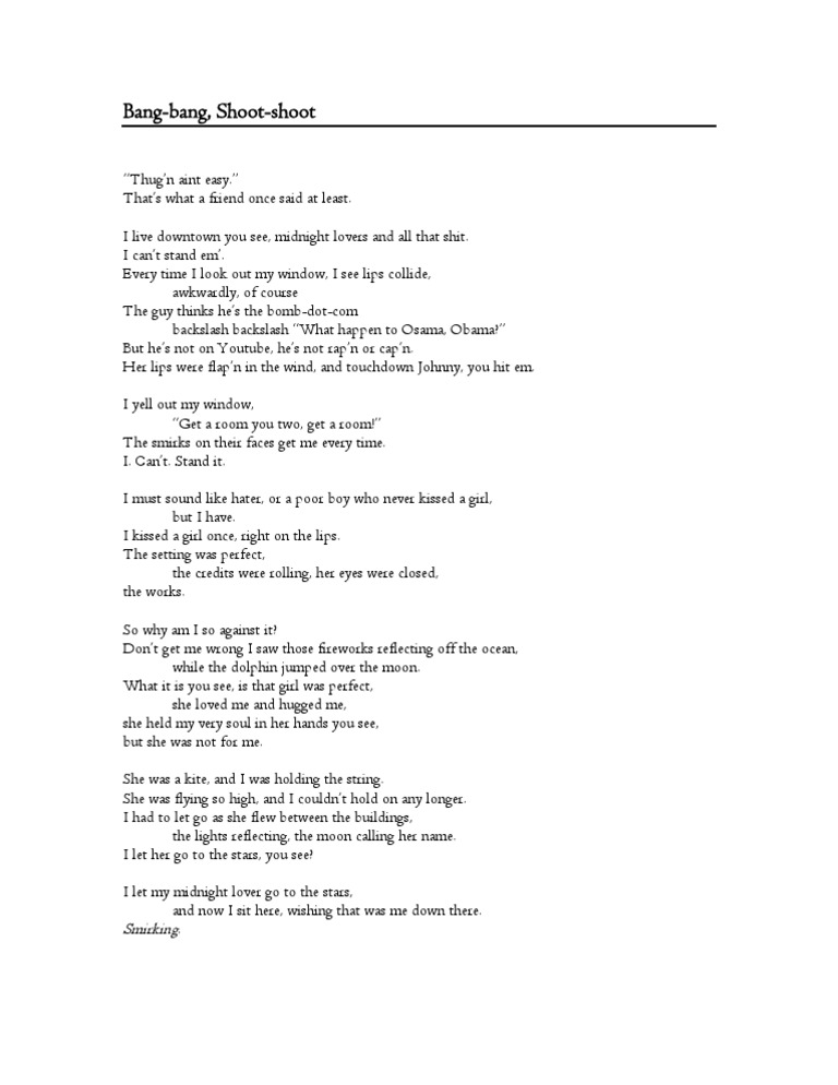 Bang | PDF | Poetry