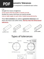 Geometric Tolerances