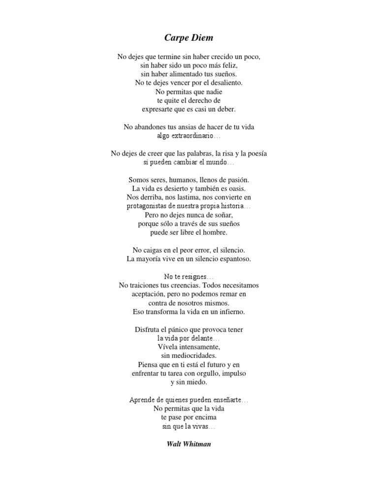 Carpe Diem | PDF