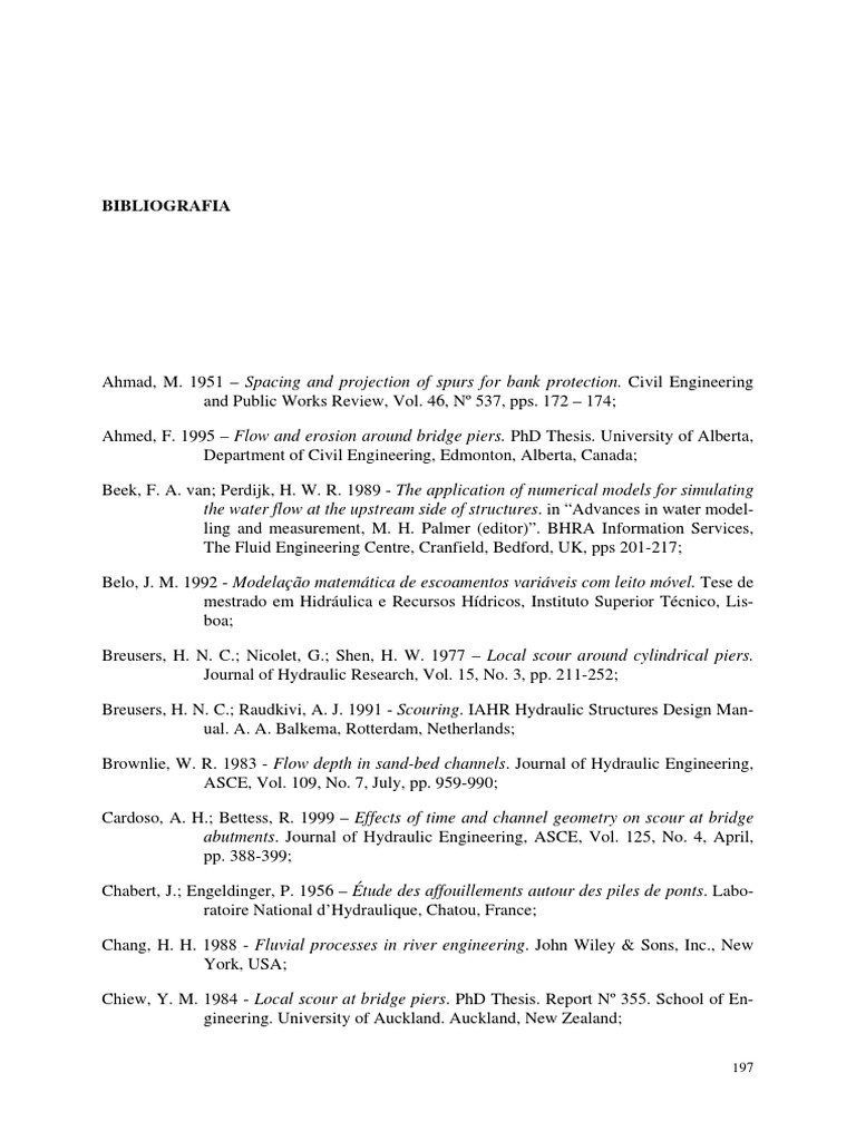 Hydraulic Engineering Bibliography | PDF | Civil Engineering | Hydrology