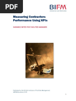 Bifm Measuring Contractors Performance Using Kpis NM PDF