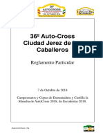 Reglamento 36º AutoCross Jerez