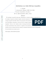 Classical Statistical Distributions Can Violate Bell-type Inequalities