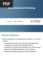 Junos Enterprise Switching: Chapter 7: High Availability