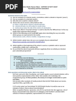 Questions Based On The Video: Mrs Fisher Media Theory Videos SUPPORT ACTIVITY SHEET Paul Gilroy and Post-Colonialism