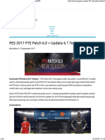 PES 2017 PTE Patch 6.0 + Update 6.1 Latest Download
