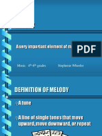 Melody: A Very Important Element of Music!