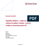 Republica Moldova - Studiu de Caz Al Noilor Scheme de SpIlare A Banilor