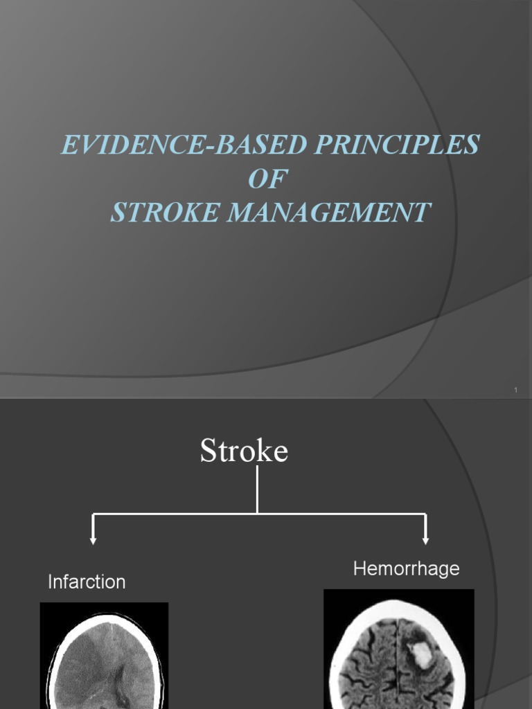 Evidence-Based Stroke Management Guidelines | PDF | Stroke | Myocardial ...