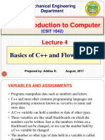 Lecture 4. Basics of C++ and Flow Control.pdf