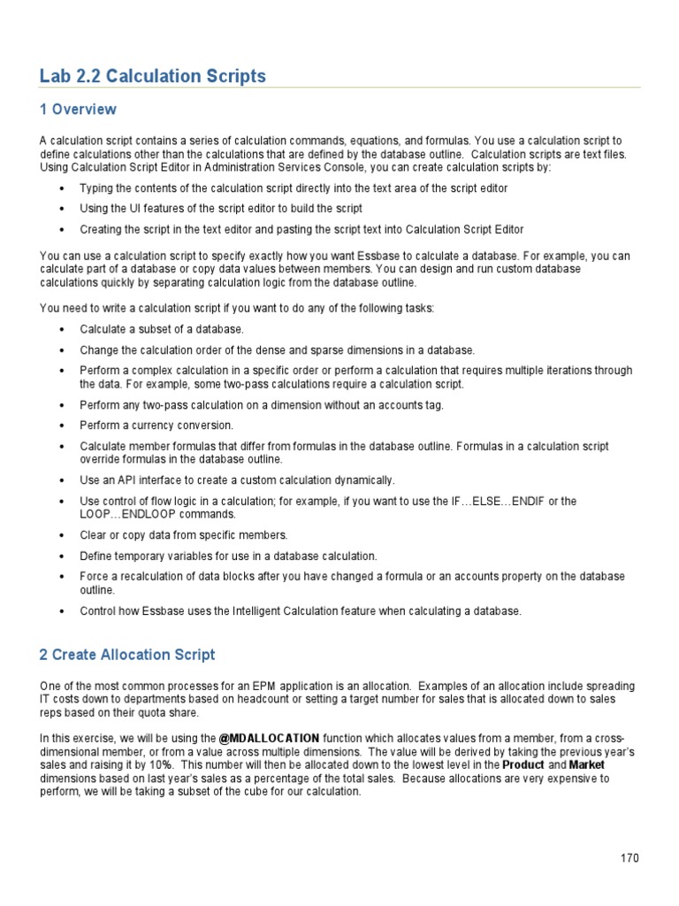 Calc Script PDF | PDF