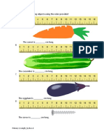 Measure The Following Objects Using The Ruler Provided A