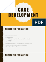 Case Development Investment Analysis