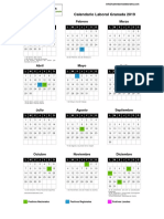 Calendario Labora Granadal 2019