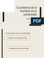 El Problema de La Escritura en La Universidad