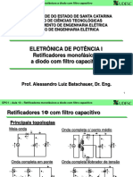 Eletronica de Potencia Udesc Retificador Mono A Diodo Com Filtro Capacitivo ATUALIZADO