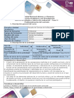 Guía de Actividades y Rúbrica de Evaluación - Fase 3 - Problematización Del Currículo 