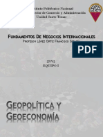 Geopolitica, Geoeconomia, Entorno Politico y Legal