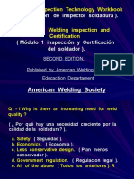 Welding inspection Technology Workbook-EVALUACION DEL INSPECTOR DE SOLDADURA AWS -MODULO 1 EN INGLES-ESPAÑOL CON SUS RESPUESTAS..pdf