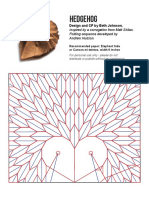 Hedgehog: Inspired by A Corrugation From Matt Shlian. Folding Sequence Developed by Andrew Hudson