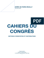 Cahiers Du Congrès 2018