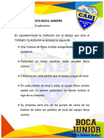 El Club Atlético Boca Juniors