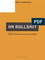 Frankfurt Harry G - On Bullshit - Sobre La Manipulacion De La Verdad.pdf