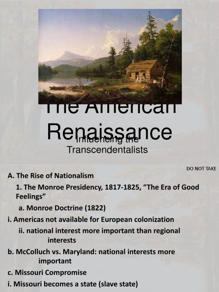 The American Renaissance | PDF | Civil Disobedience (Thoreau ...