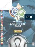 Álbum Panini Copa Del Mundo Alemania 2006