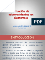 Situacion de Micronutrientes en Guatemala