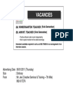 Vacancies06012011 BI