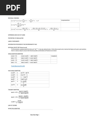 Math Notes