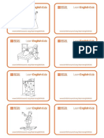Flashcards Daily Routines BW PDF