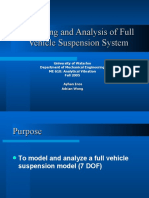 Modeling and Analysis of Full Vehicle Suspension System