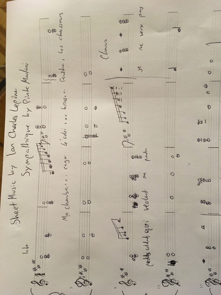 Pink Martini Sympathique Piano Sheet music