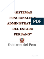 Los Sistemas Funcionales y Dministrativos Del Perú