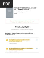 Notes From "Princípios Básicos de Análise Do Comportamento"