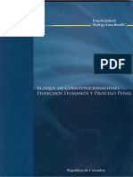 BLOQUE DE CONSTITUCIONALIDAD DERECHOS HUMANOS Y DERECHO PENAL - Rodrigo Uprimy PDF