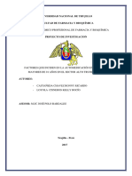 Factores que inciden en la automedicación en Alto Trujillo