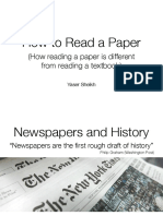 How To Read A Paper