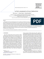 Treatment of Diesel Fuel Contaminated Soil in Jet-Fluidized Bed