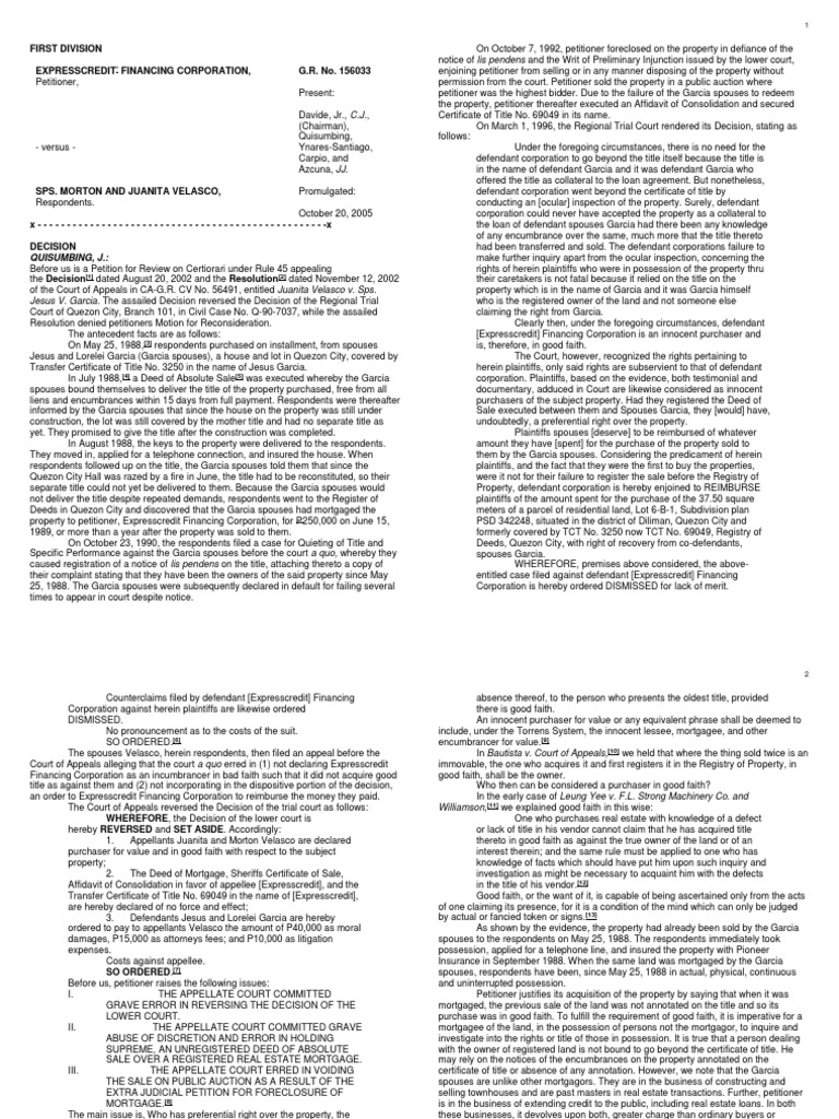 Legal Dispute Over Property Rights | PDF | Mortgage Law | Foreclosure