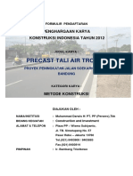Precast Tali Air Trotoar Proyek Jalan Soekarno Hatta Bandung PDF